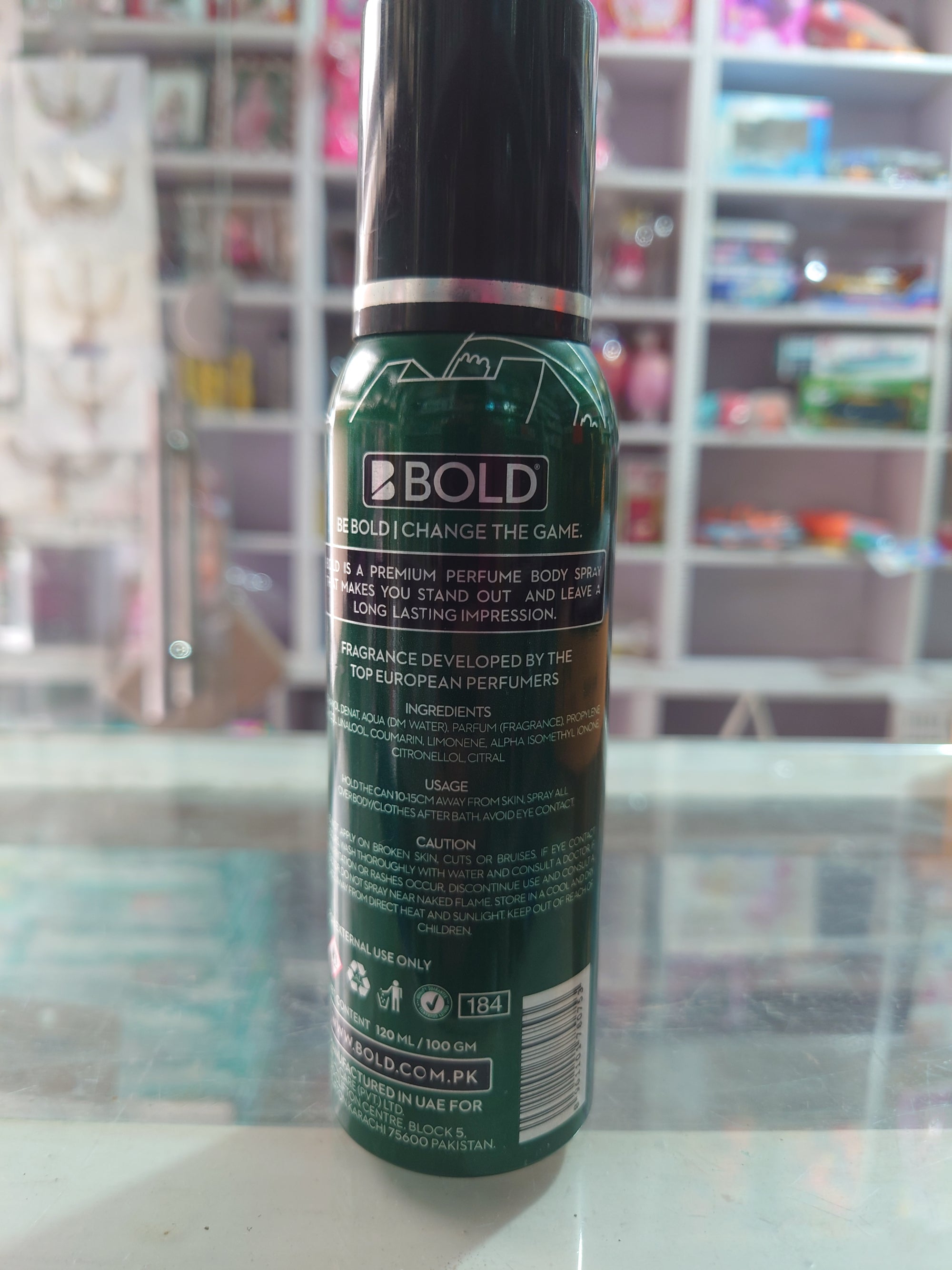 Bold Pakistan Edition Perfumed Body Spray – 120 ml | Fresh & Long‑Lasting Men’s Fragrance