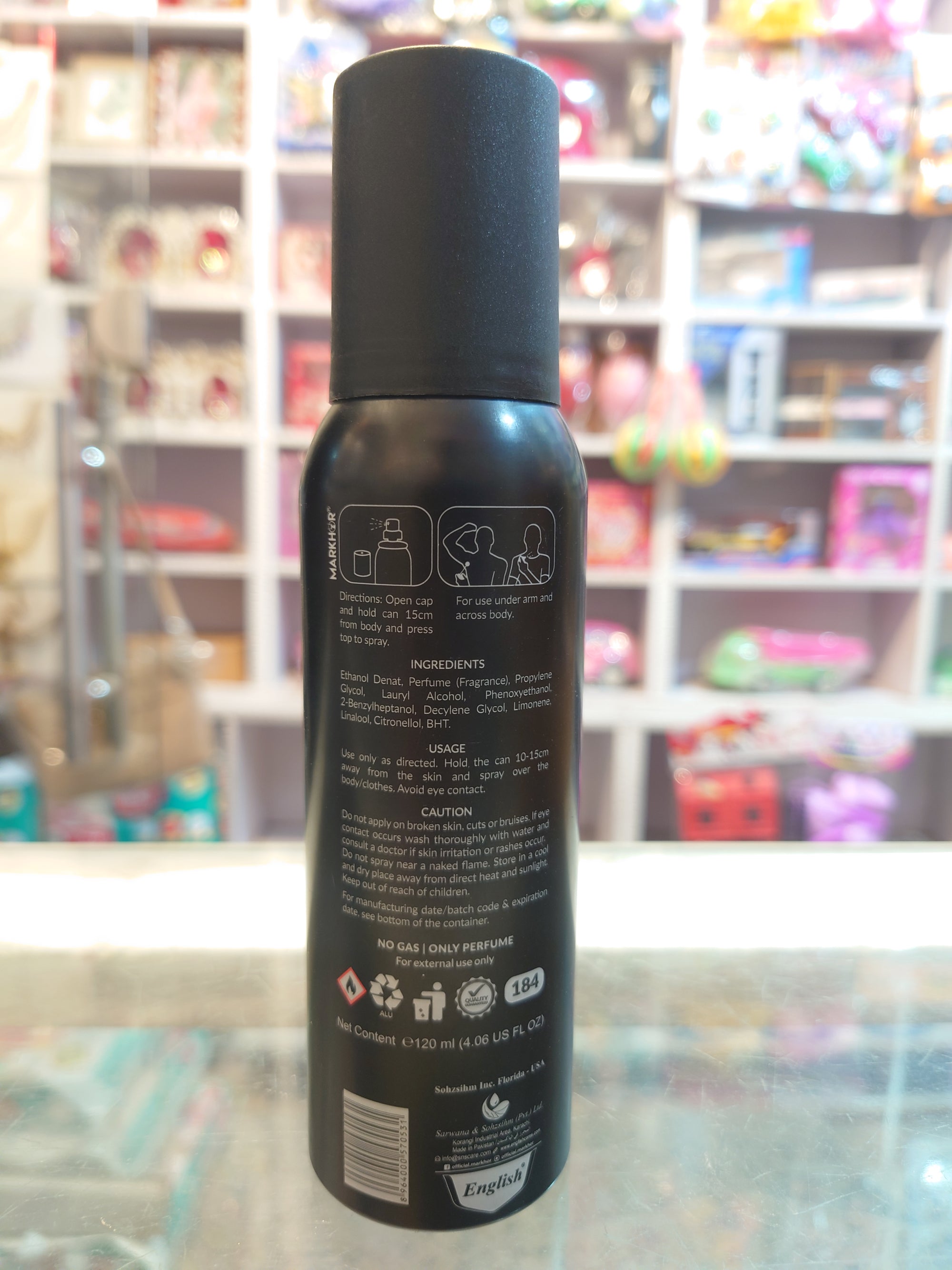 Noir Markhor Spark Perfume Body Spray – 120ml