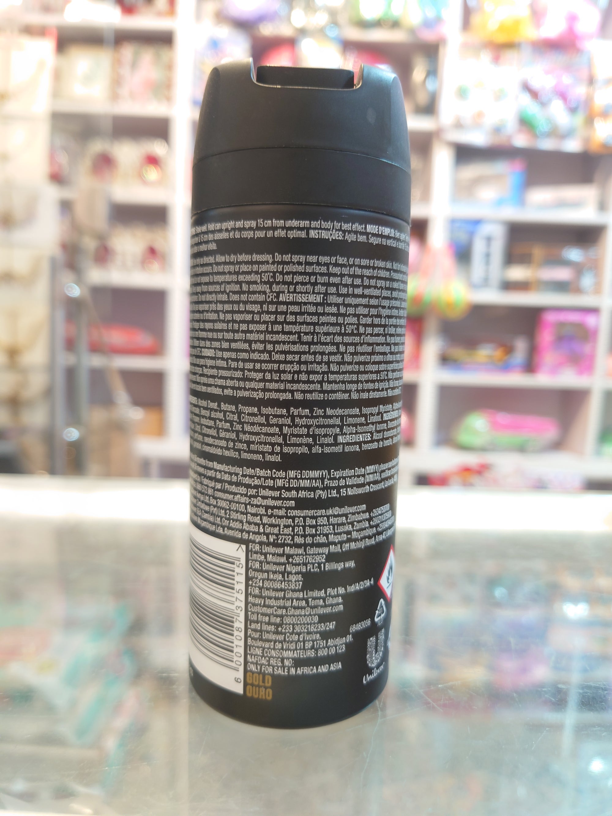 AXE Body Spray – Gold Ouro | Long-Lasting Fragrance – 150ml