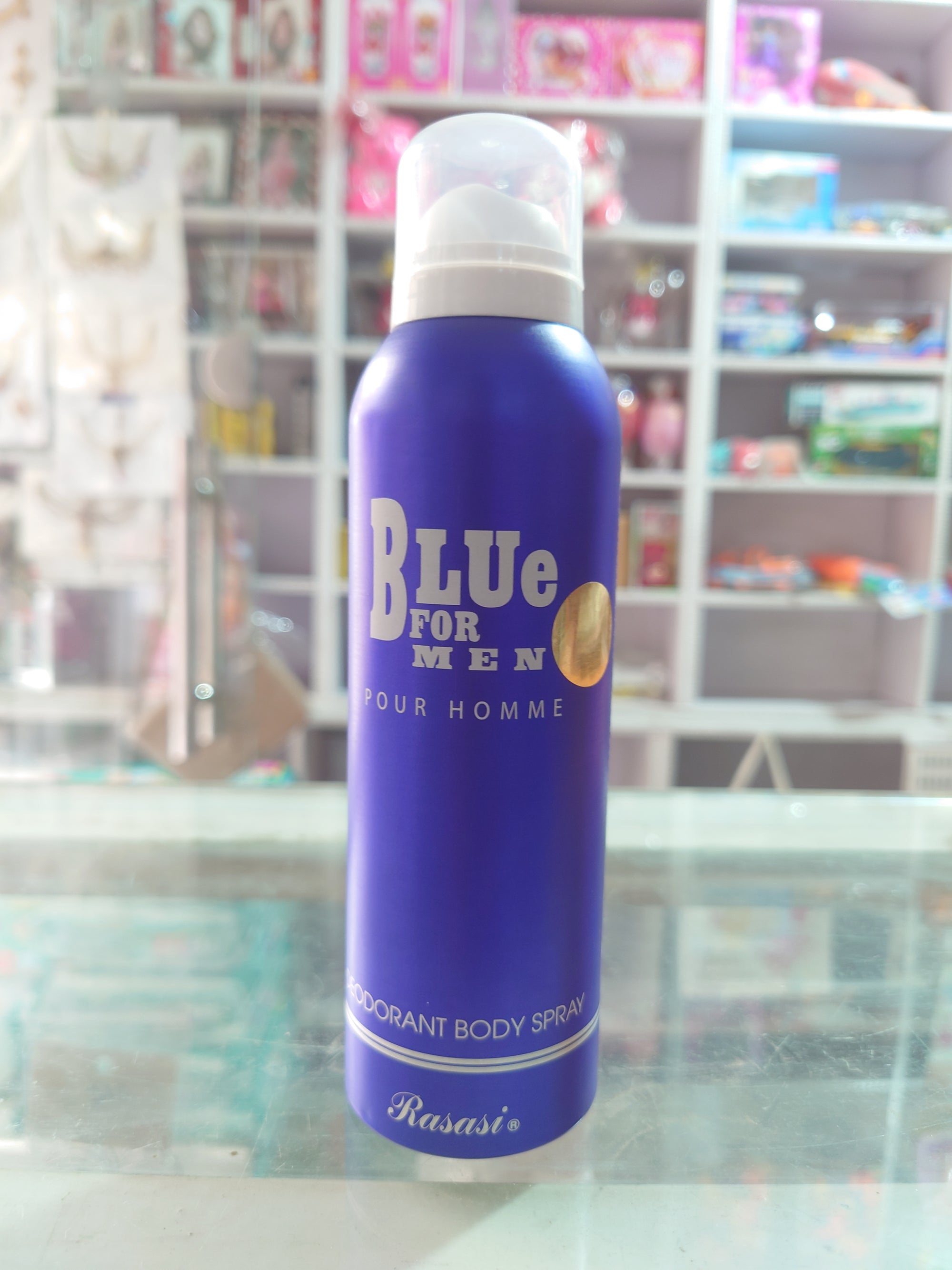 Rasasi Blue Pour Homme Body Spray – 200 ml (UAE Edition) | Fresh & Long‑Lasting Men’s Fragrance
